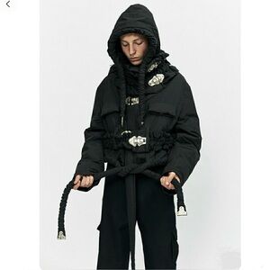 Craig Green AW17 Scuba Jacket Black Made in Italy Down Puffer. Size Large